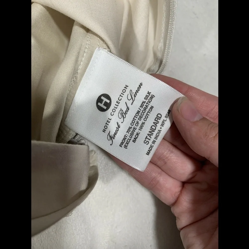 NEW $135 Hotel Collection‎ Luster (1) Standard Pillow Sham